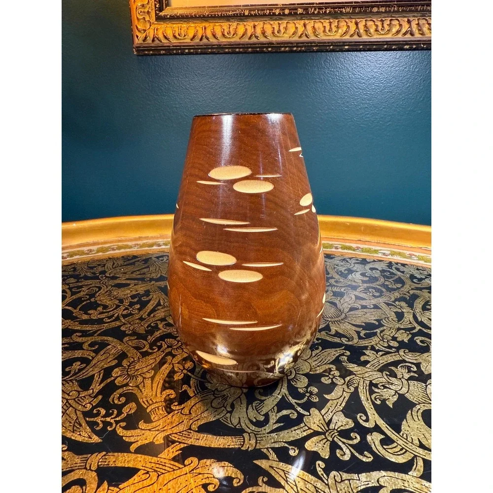 Vintage‎ Soviet Wooden Vase